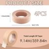 4 Rolls Micropore Paper Tape, 1.25cm Wide Tan Microporous Tape Flexible Skin Tape Micropore Fabric Tape Breathable Self Adhesive Hypoallergenic Tape Bandage for Sensitive Skin view 2