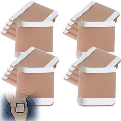 DEJIN 120Pcs Tracheostomy Neck Trachea Guard, Dust-Proof Breathable Stickers Stoma Protector Cover For Laryngectomy Tracheostomy Trachea Incision Protector For Laryngectomy