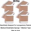 DEJIN 120Pcs Tracheostomy Neck Trachea Guard, Dust-Proof Breathable Stickers Stoma Protector Cover For Laryngectomy Tracheostomy Trachea Incision Protector For Laryngectomy view 3