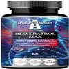Resveratrol Max - 500 mg per Capsule - 60 Vegan Capsules - High Purity 98% Extract - Supports Circulatory Health - Natural Antioxidant - Dietary Supplement by Apollo's Hegemony view 1