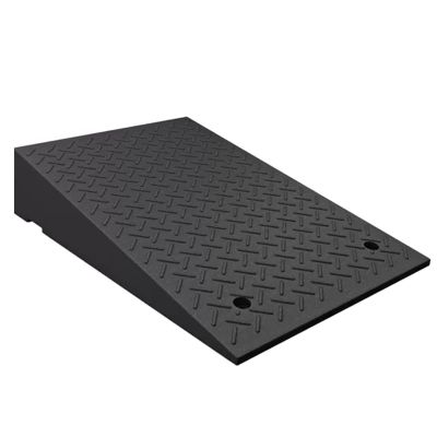 10.2'' Rise Rubber Threshold Ramp for Doorway Loading Docks and Sidewalks Heavy Duty Portable Wheelchair Ramp with Industry Curb Design (Height 15cm/5.9inch)