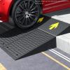 10.2'' Rise Rubber Threshold Ramp for Doorway Loading Docks and Sidewalks Heavy Duty Portable Wheelchair Ramp with Industry Curb Design (Height 15cm/5.9inch) view 2