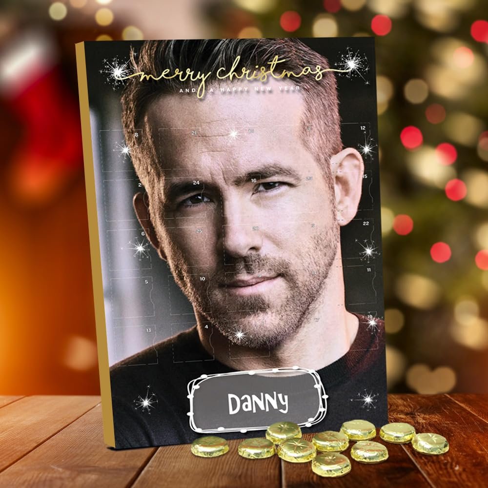 Ryan Reynolds *New* Personalised Chocolate Advent Calendar