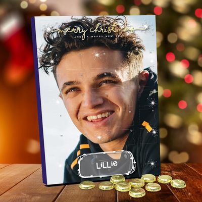 Lando Norris *New* Personalised Chocolate Advent Calendar