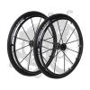 2Pcs 24in Inflatable Rear Wheel Replacement, 24  1 Anti-Slip Polyurethane Tires, Black Aluminum Alloy Wheel Hub with Bearing view 1