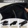 12PCS Zipper Repair Kit 3 Sizes Instant Zipper Rescue Zip Puller Replacement Fix for #3#5#8 Zipper Luggage, Backpacks, Jackets, Jeans, Extension & Fixing, Black, No Tools Needed view 3