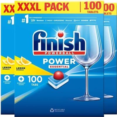 Finish Power Essential Dishwasher Tablets Lemon 300 Tabs