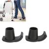 1 Pair Walker Ski Glides,33Mm Outer Diameter Universal Walker Ski Caps Tool Rubber Safety Moving Prevent Slip Coaster Skis for Walking Cane Seniors view 3