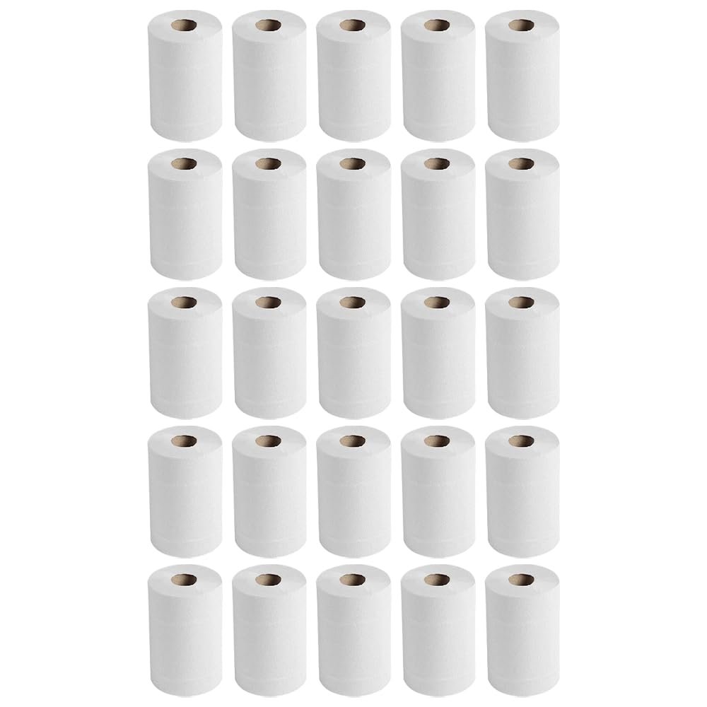 24 Rolls X White Kitchen Roll 300 Sheets Each Roll Embossed Centerfeed Paper Towel Super Absorbent 2-Ply Kitchen Paper Rolls for Cleaning and Wiping Double Layer Paper Towels for Home, Office