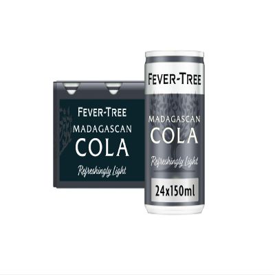 FEVER-TREE Light Madagascan Cola 6x150ml (Pack of 4, Total 24 Cans)