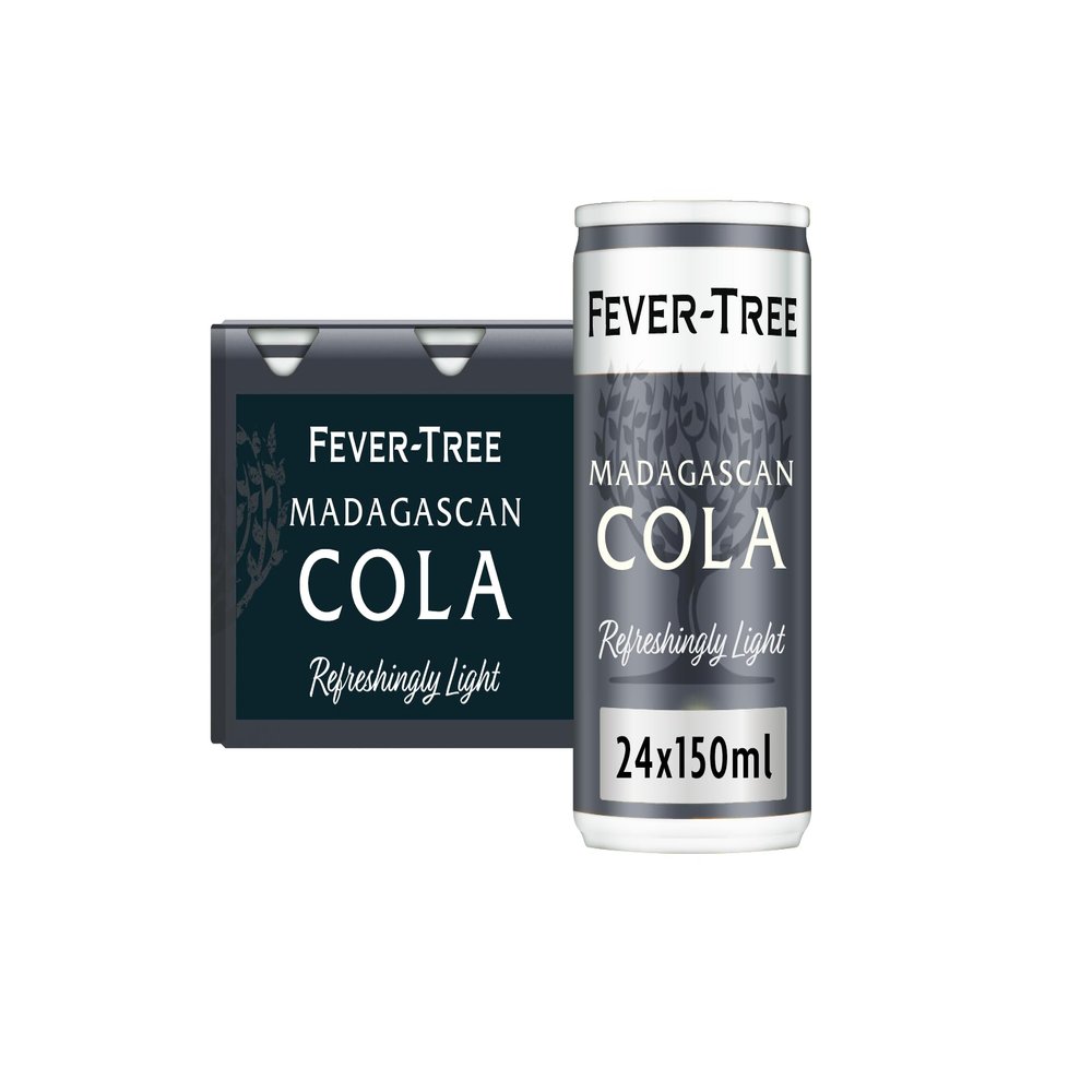 FEVER-TREE Light Madagascan Cola 6x150ml (Pack of 4, Total 24 Cans)