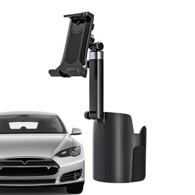 Car Cup Phone Holder,2-in-1 Rotatable Car Phone Holders - Easy To Install Fast Swivel 360 Rotatable, Adjustable Base Low Profile Fits All Cell Phone