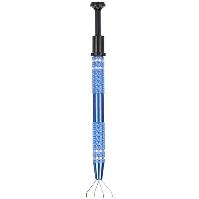 4-Prong Jewelry Tweezers -Proof Grabs Beads Stones for Watch Repair Tools Metal