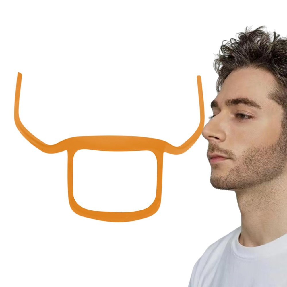 Beard Shaping Template | Outline Trimmer Stencil for Men's Beard - Curved Design Beard Styling Tool for Full Beard, French Beard, and Goatee