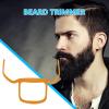 Beard Shaping Template | Outline Trimmer Stencil for Men's Beard - Curved Design Beard Styling Tool for Full Beard, French Beard, and Goatee view 2