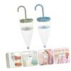 MUSISALY 2pcs Closet Hanging Moisture Absorber Umbrella Shaped Humidity Absorber for Wardrobe Closet Bathroom Bedroom De Humid If Cation Box view 2