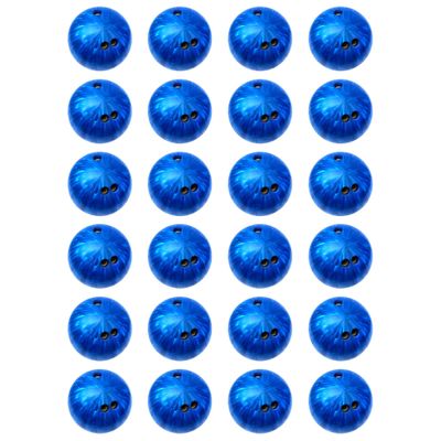 24 x Bowling Ball - BLUE Edible Wafer or Icing Cupcake Toppers Fun Sports Hobby Party Cake Decorations Perfect For Brownies Cookies Muffins & More! (Edible Wafer Card)