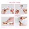 TIKATARER Facial Hair Remover For Women, Lipstick-Shaped Hair Remover with LED Light Compact For Women, with LED Light, For Full-Body Use (White) view 2