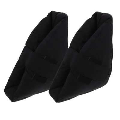 1 Pair Anti-Pressure Heel Pads Black Pillow Foot Support Pillow Foot Accessory Foot Protector Cushion Elastic Feet Hospital Accessory Protective Case Adjustable Fiber Cotton/350