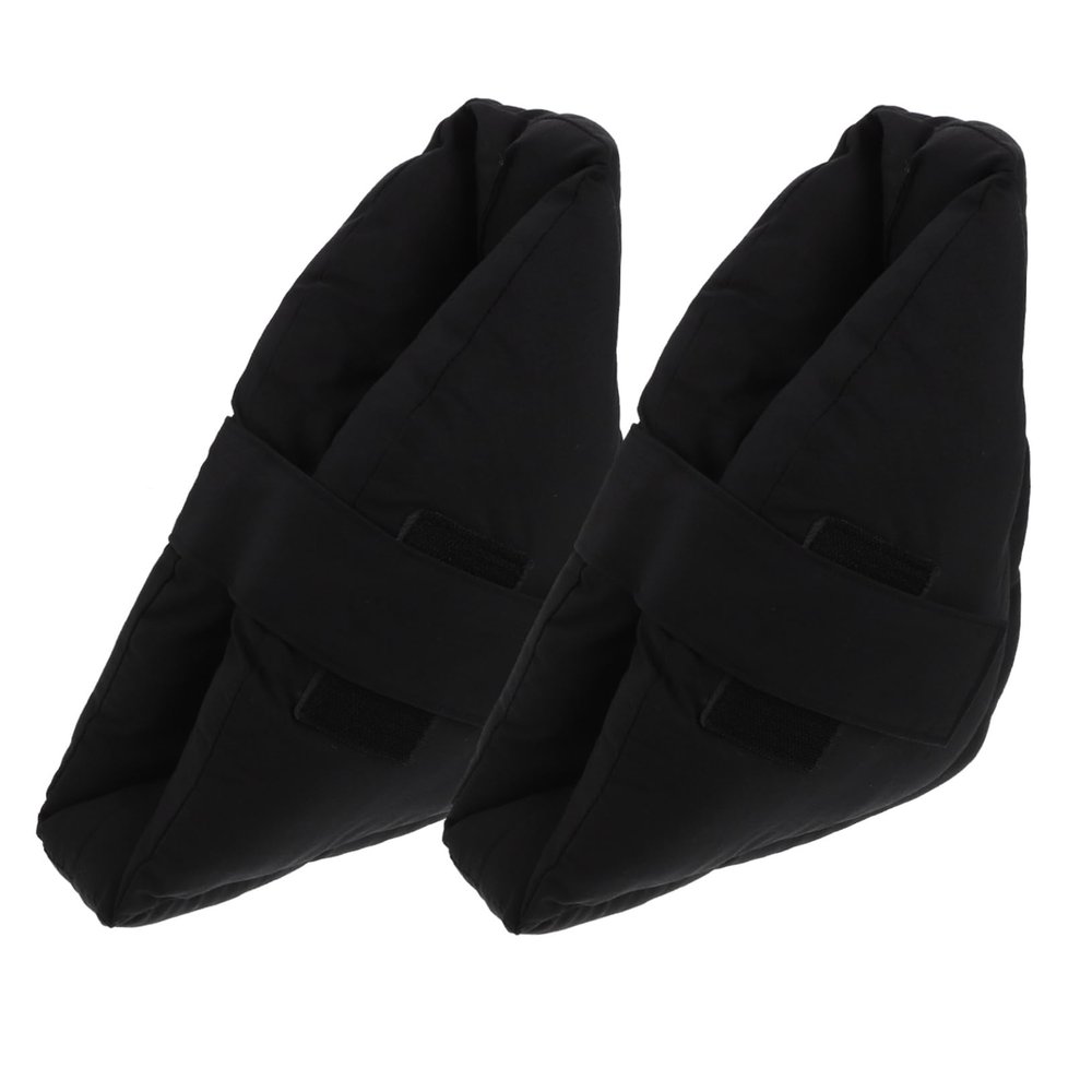 1 Pair Anti-Pressure Heel Pads Black Pillow Foot Support Pillow Foot Accessory Foot Protector Cushion Elastic Feet Hospital Accessory Protective Case Adjustable Fiber Cotton/350