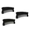 HAPINARY 3pcs Natural Ox Horn Facial Dry Scalp Treatment Massage Comb Hair Scalp Massager Shampoo Brush Portable Hair Comb for Women Men view 1