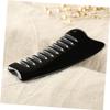 HAPINARY 3pcs Natural Ox Horn Facial Dry Scalp Treatment Massage Comb Hair Scalp Massager Shampoo Brush Portable Hair Comb for Women Men view 2