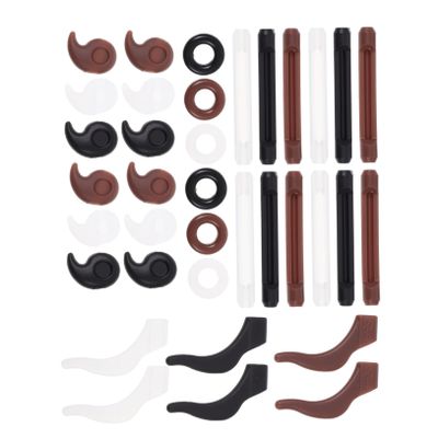 Healvian Glasses Leg Covers Eyeglass Tools Round Shaped Silicone Earmuffs Slip Grips for Glasses and Sunglasses