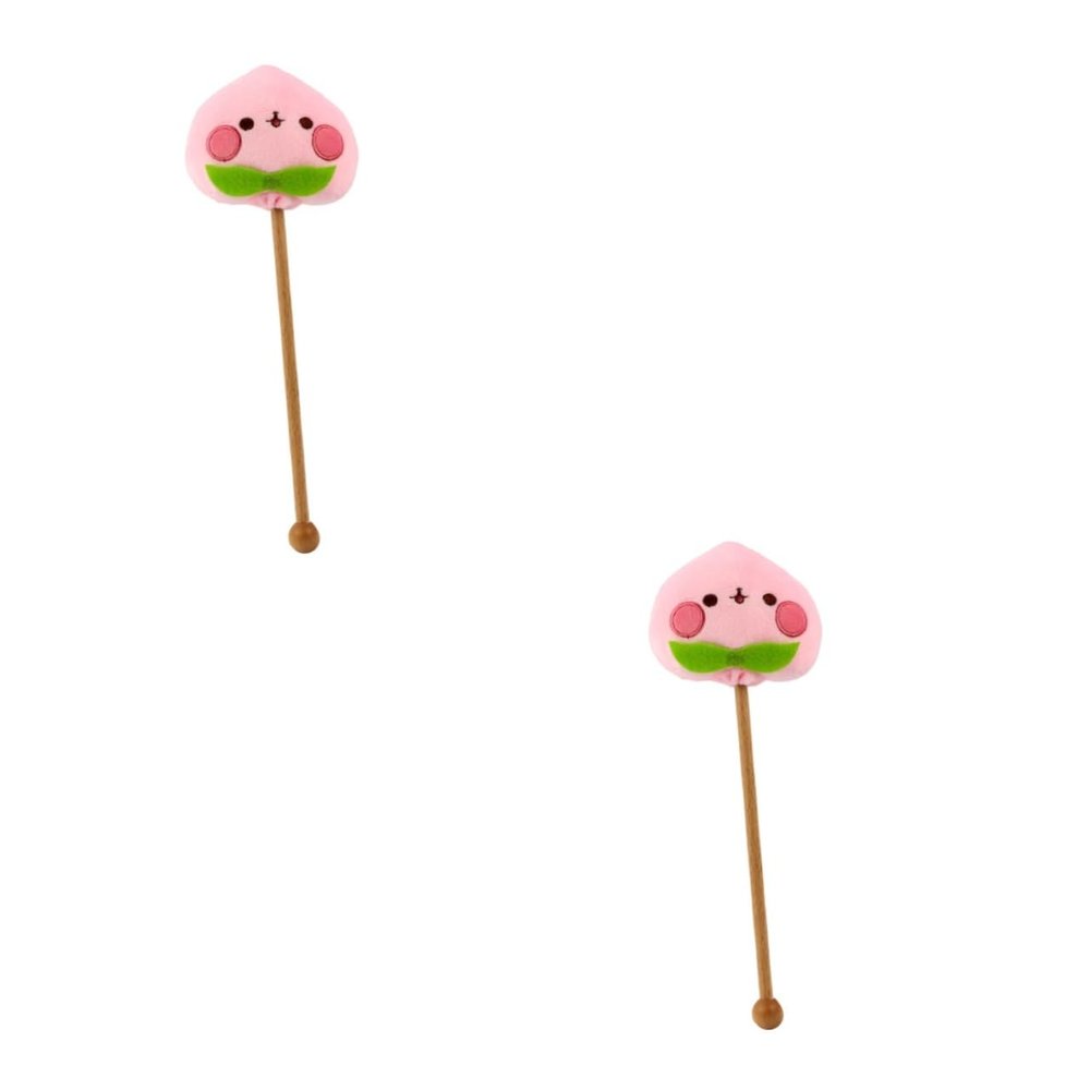 Healvian 2pcs Plush Cartoon Massage Hammer for Muscle Relief Featuring Fruit Pattern Design Use as Shoulder Massager Back Massager