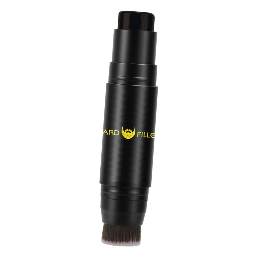 WOONEKY 2-in-1 Large Beard Shaping Concealer and Thickening Stick Deep Brown for Portable Beard Filler Tool for Facial Hair and Styling