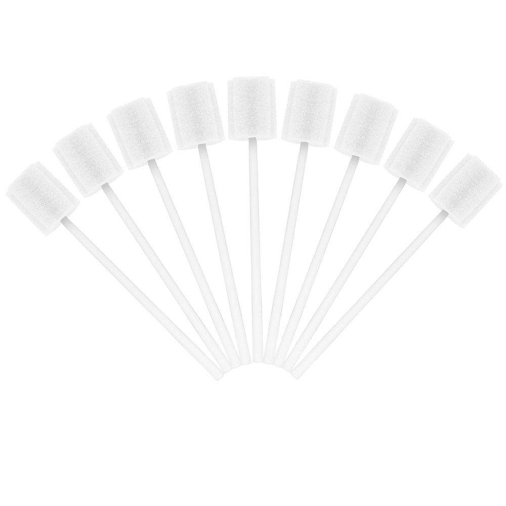 ACWOO Oral Care Sponge Swab, 100PCS Disposable Mouth Swab, Mouth Cleaning Swabs Sponge, Mouth Care Swab Sponge Stick, Tooth Mouth Cleaning Oral Care Tool Kit