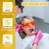 ACWOO Oral Care Sponge Swab, 100PCS Disposable Mouth Swab, Mouth Cleaning Swabs Sponge, Mouth Care Swab Sponge Stick, Tooth Mouth Cleaning Oral Care Tool Kit view 3