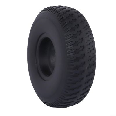 10 Inch Solid Rubber Tire, 4.10/3.50-4 Heavy Duty Tubeless Puncture Proof Electric Scooters Tyre, Wearproof Rubber Wheel For Trolley Mobility Scooters