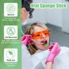 ACWOO Oral Care Sponge Swab, 100PCS Disposable Mouth Swab, Mouth Cleaning Swabs Sponge, Mouth Care Swab Sponge Stick, Tooth Mouth Cleaning Oral Care Tool Kit view 3