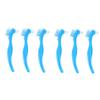 Anneome 6pcs False Teeth Brush Denture Cleaning Brush Double Sided Heads Denture Care Toothbrush Non-Slip Handle Portable for Home Travel view 1