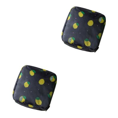 Anneome 2pcs Ladies Wash Bag Zippered Pouch for Sanitary Napkins Menstrual Pad Diaper Bag