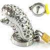 Chastity Belt Chastity Cage Cock Cage Chastity Cage Metal Surface Hollow Construction Breathable and Comfortable Made of 304 Stainless Steel BDSM Fetish Slave(50 mm) view 1