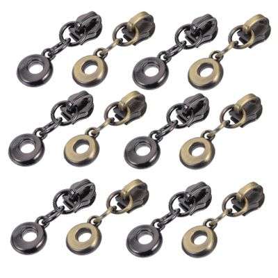 ULDIGI 50pcs Metal Zipper Pull Tags for Luggage Snap Bag Zipper Puller Travel Locks for Suitcase