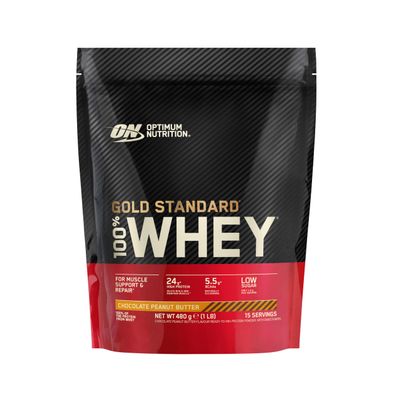 Optimum Nutrition Gold Standard 100% Whey Protein Powder, Chocolate Peanut Butter Flavour, 480g, 15 Servings