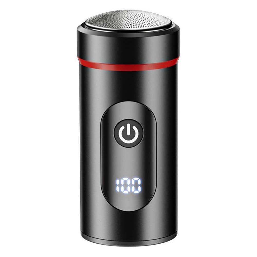 Lnfxkvva New Compact Shaver Mini Portable Shaver Type-C Fast Charging Travel Home Digital Display Beard Shaver,