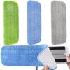 3 Pcs Spray Mop Heads Replacement Pads Washable, Reveal Mop Cleaning Pad, Fit for All Spray & Reveal Mops 42*14cm (Blue Green Grey) view 1