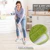 3 Pcs Spray Mop Heads Replacement Pads Washable, Reveal Mop Cleaning Pad, Fit for All Spray & Reveal Mops 42*14cm (Blue Green Grey) view 2