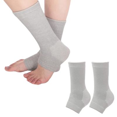 Bamboo Compression Socks Anti Fatigue Sleeping Foot Sleeves Pain Relief Ankle Support 2 Pairs