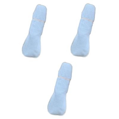 Anneome 3pcs Cotton Menstrual Pad Comfortable Washable Reusable Sanitary Pads Against Side Leakage for Women Random Color
