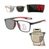 Pelinuar Manlykicks Sports Ultra-Light Anti-Blue Light Presbyopic Glasses,Dual Focus Anti Blue Light Reading Glasses,Fashion Comfortable Non-Slip Reading Glasses (Red, 300) view 1