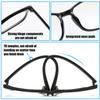 2 Pieces of Anti-Blue Light Glasses and 1 Piece of Glasses Cloth, Reading Glasses, Anti-Fatigue Glasses, Computer Glasses, Blue Light Protective Glasses, Anti-Glare Glasses, Fashionable Glasses view 3