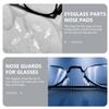 Anneome 100pairs Nose Pads for Glasses Glasses Nose Pad for Eyeglasses Cushions for Push Fit Comfortable view 2