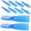 BCOATH Soft Bristles Mini Toothbrush 10pcs Portable Toothbrushes for Prison Use Compact Travel Size with Short Handle for Secure Oral Care view 1