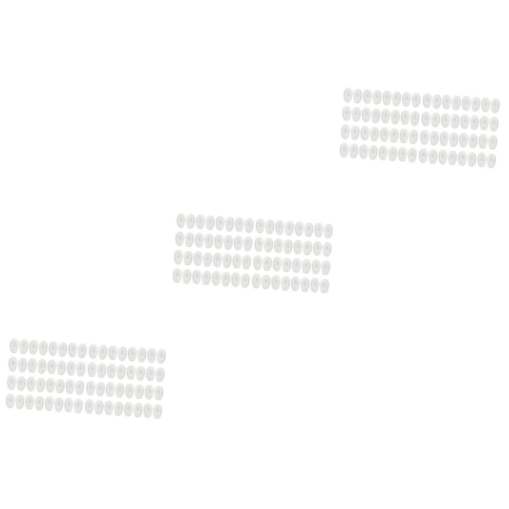 Anneome 120pairs Silicone Nose Pads for Glasses Cushions for Comfortable Fit Easy to Install Replacement Eyeglass Accessories Compatible Frames
