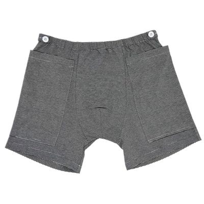 L-Catheter Pants for Men,Catheter Underwear for Men with Elastics Cotton Catheter Pants with 2 Pocket Concealed Nephrostomy Bag Clothing for Elderly,No Urine Bag,Catheter Underwear for Men