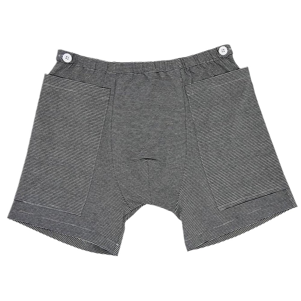L-Catheter Pants for Men,Catheter Underwear for Men with Elastics Cotton Catheter Pants with 2 Pocket Concealed Nephrostomy Bag Clothing for Elderly,No Urine Bag,Catheter Underwear for Men